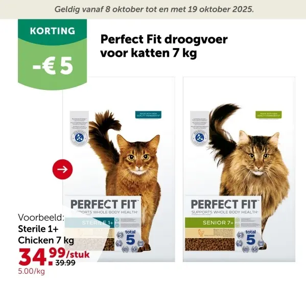 Aanbieding: Droogvoer voor katten 7 kg