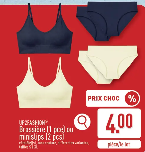 Offre: Brassière ou minislips