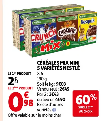 Offre: Céréales mix mini