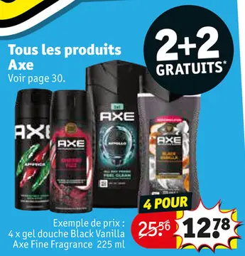 Offre: Tous les produits Axe