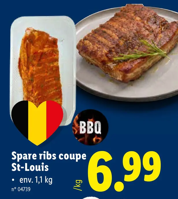 Offre: Spare ribs coupe St-Louis