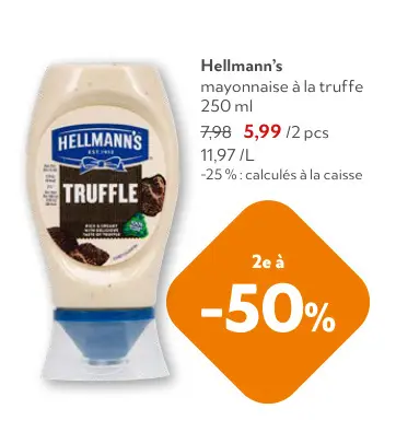 Offre: mayonnaise à la truffe