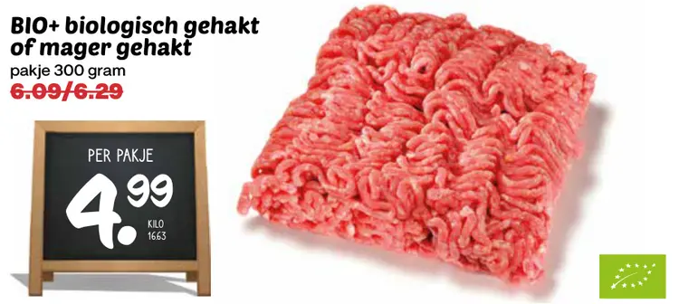 Aanbieding: Biologisch gehakt of mager gehakt