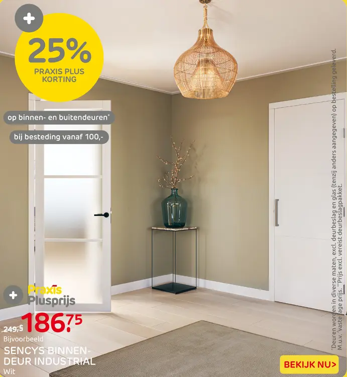 Aanbieding: Sencys binnen-deur industrial