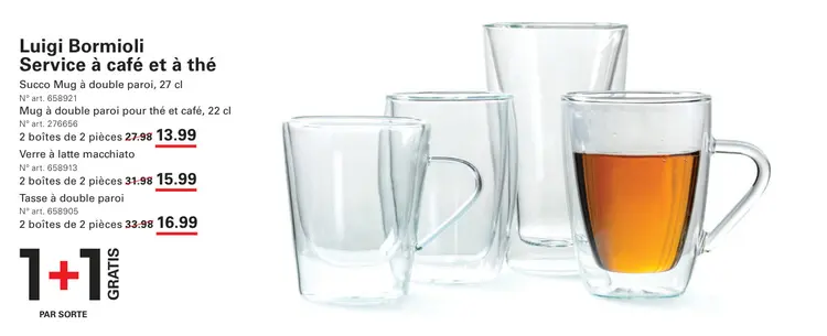 Offre: Mug à double paroi pour thé et café