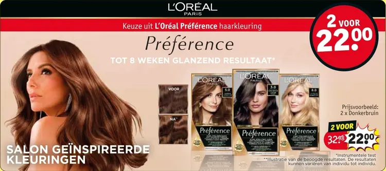 Promotie: Préférence haarkleuring