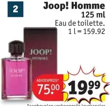 Promotie: Joop! Homme