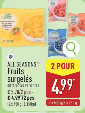 Offre: Fruits surgelés