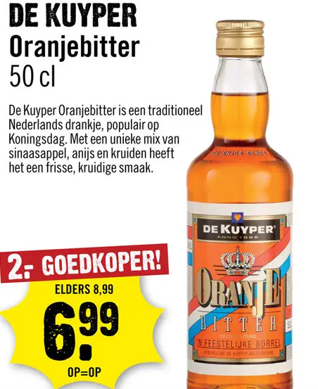 Aanbieding: De Kuyper Oranje bitter 50 cl