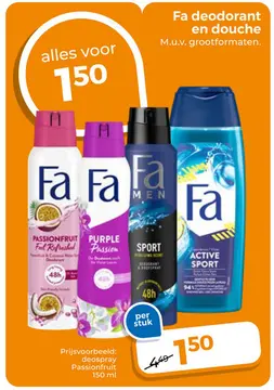Aanbieding: Deodorant en douche