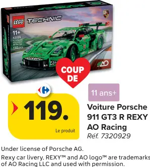 Offre: Voiture Porsche 911 GT3 R REXY AO Racing