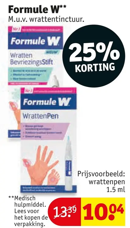 Aanbieding: Formule W