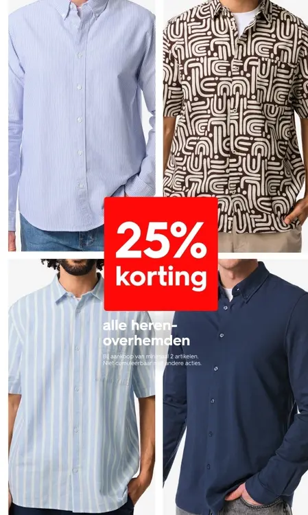 Promotie: Herenoverhemden
