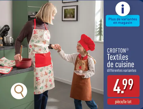 Offre: Textiles de cuisine