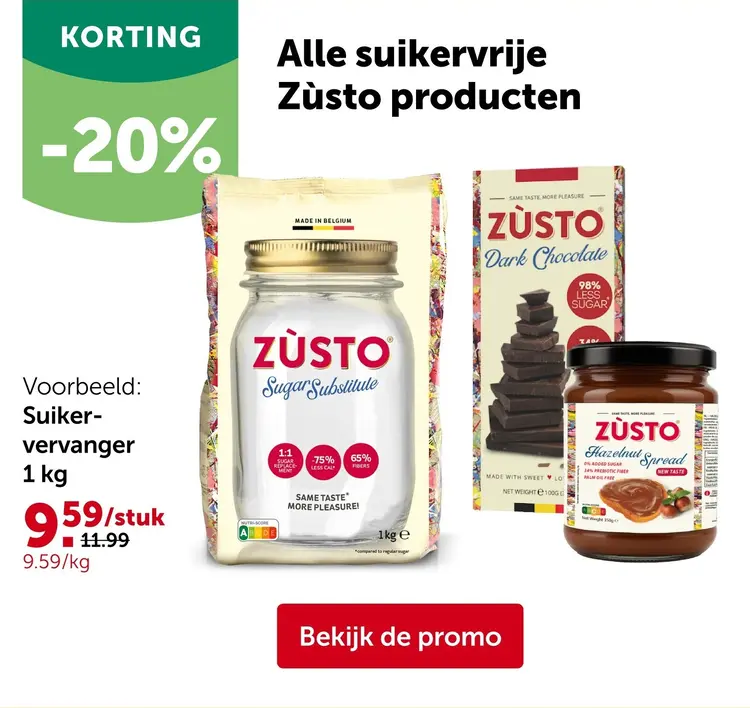 Promotie: Zùsto Suikervervanger