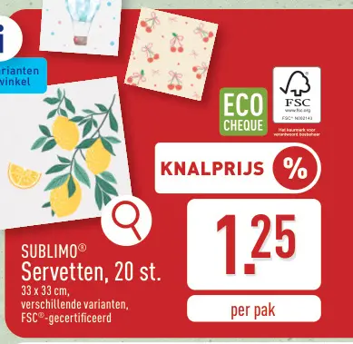 Promotie: Servetten