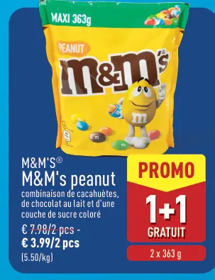 Offre: M&M's peanut