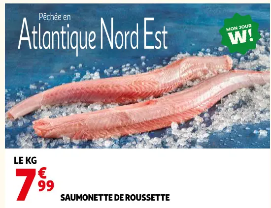 Offre: Saumonette de roussette
