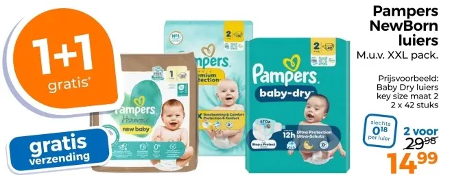 Aanbieding: NewBorn luiers