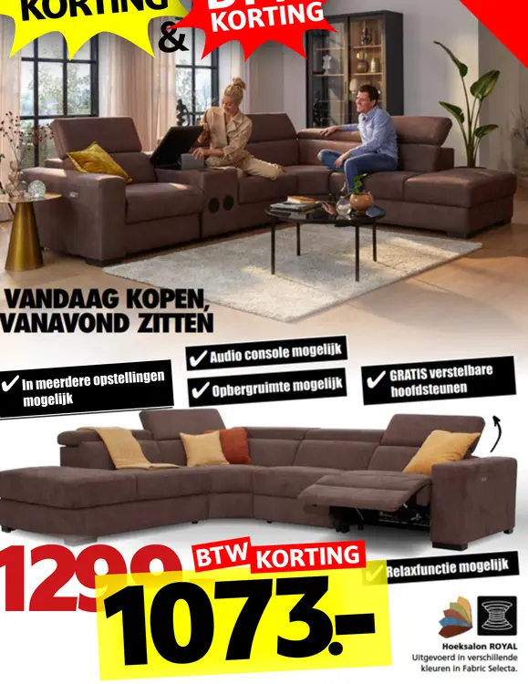 Promotie: Hoeksalon ROYAL
