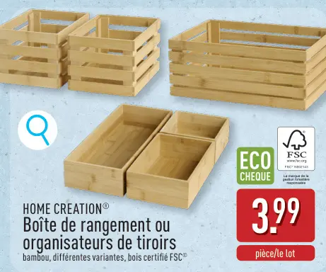 Offre: Boîte de rangement ou organisateurs de tiroir