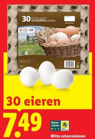 Aanbieding: Witte scharreleieren