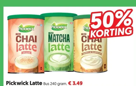 Aanbieding: Pickwick Latte