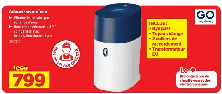 Offre: Adoucisseur d'eau