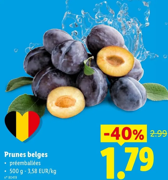 Offre: Prunes belges