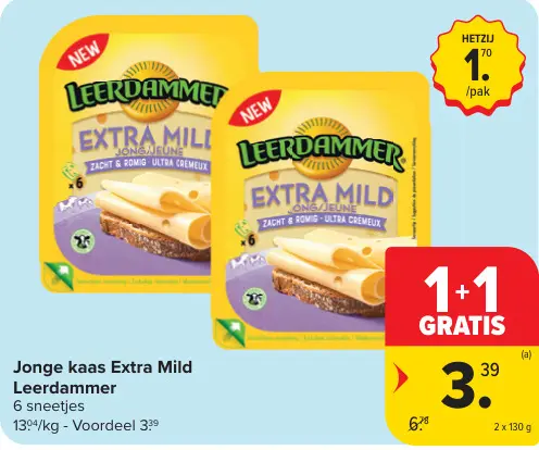 Promotie: Jonge kaas Extra Mild