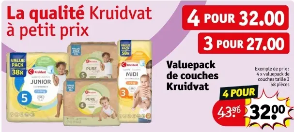 Offre: Valuepack de couches