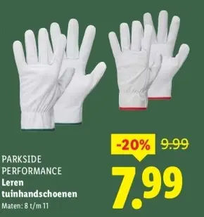 Aanbieding: Leren tuinhandschoenen