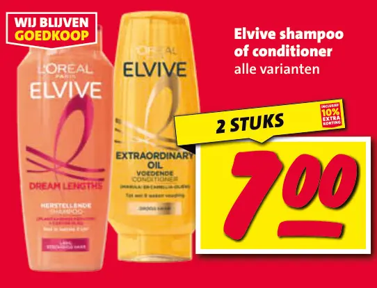 Aanbieding: Elvive shampoo of conditioner