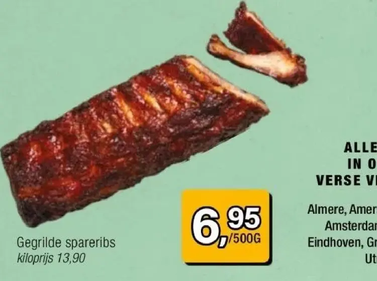 Aanbieding: Gegrilde spareribs