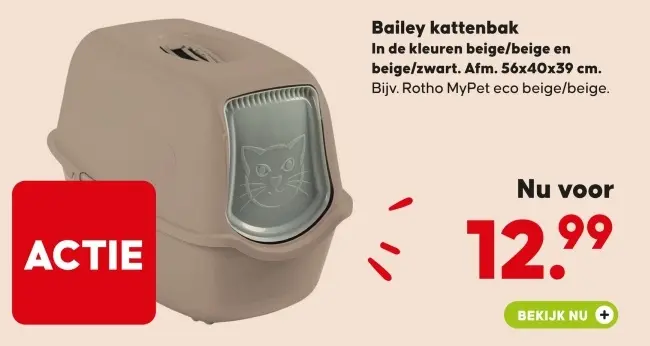 Aanbieding: Bailey kattenbak