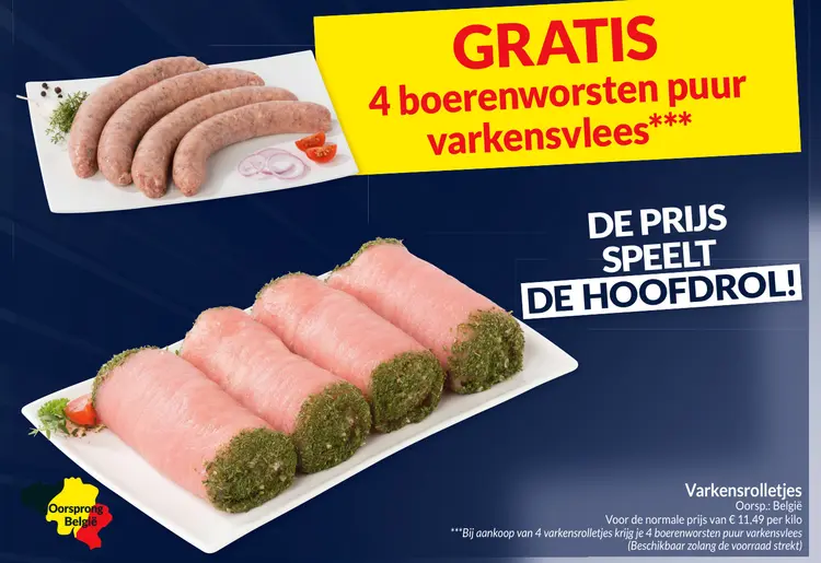 Aanbieding: Varkensrolletjes