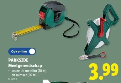 Promotie: Meetgereedschap