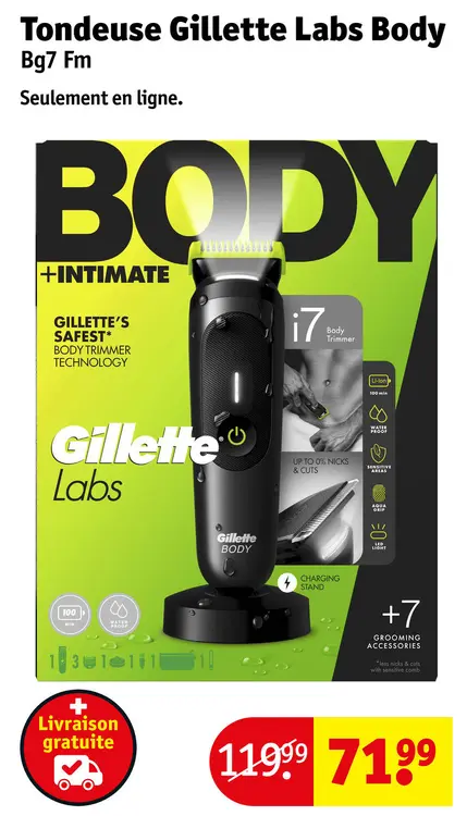 Offre: Tondeuse Gillette Labs Body