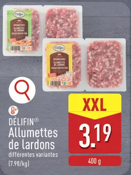 Offre: Allumettes de lardons