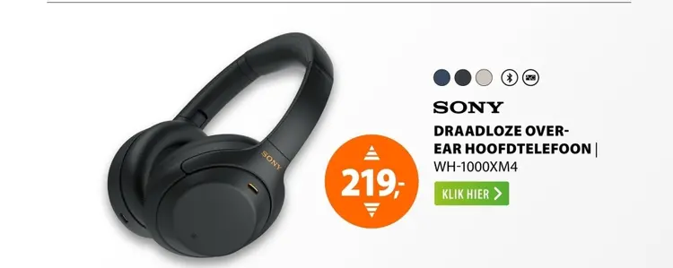 Aanbieding: Draadloze over-ear hoofdtelefoon