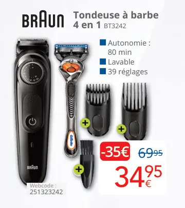 Offre: Tondeuse à barbe