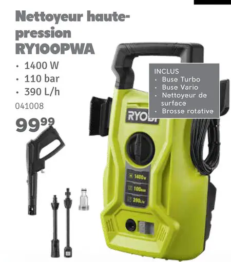 Offre: Nettoyeur haute-pression RY100PWA