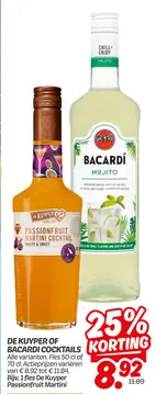 Aanbieding: De KUYPER of BACARDI cocktails