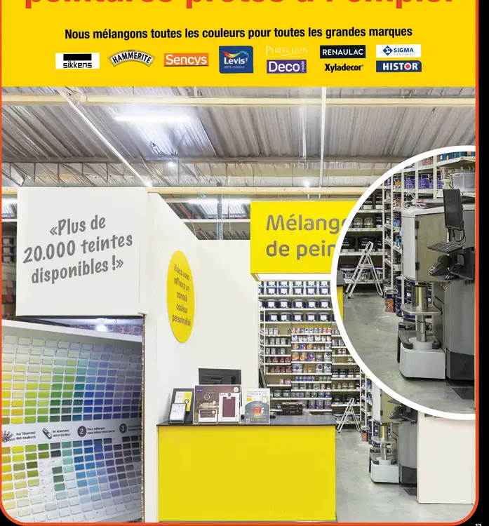 Offre: Mélange de peintures sur mesure