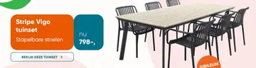 Aanbieding: Stripe Vigo tuinset