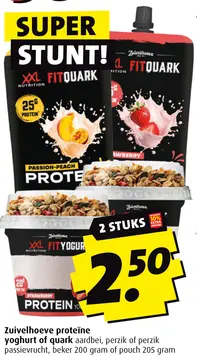 Aanbieding: Zuivelhoeve proteïne yoghurt of quark