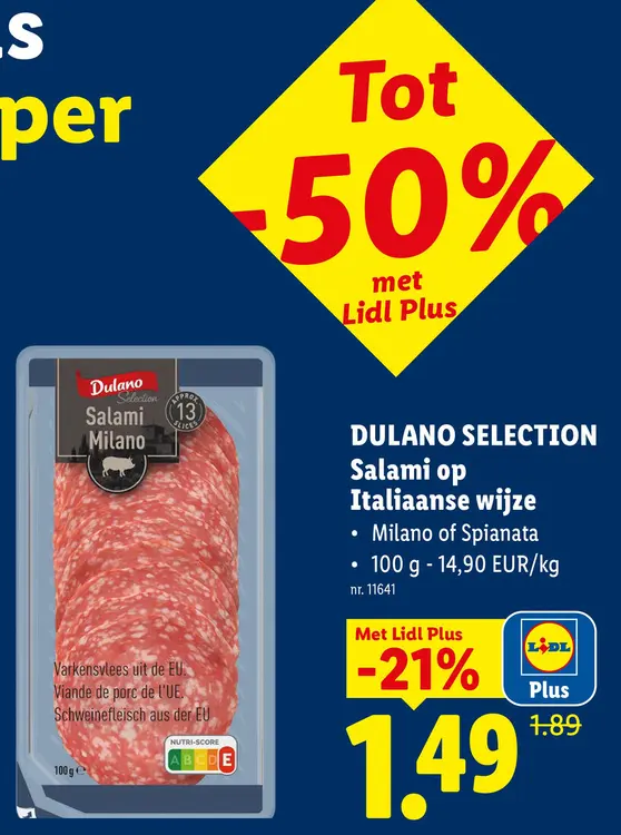 Promotie: Salami op Italiaanse wijze