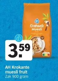 Aanbieding: AH Krokante muesli fruit