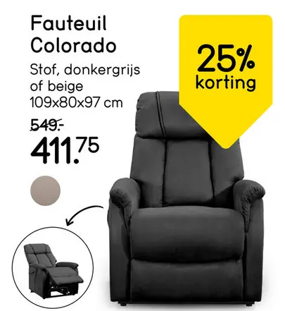 Aanbieding: Fauteuil Colorado