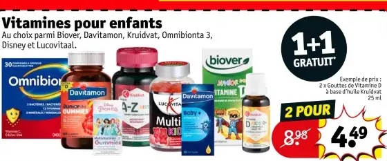 Offre: Vitamines pour enfants